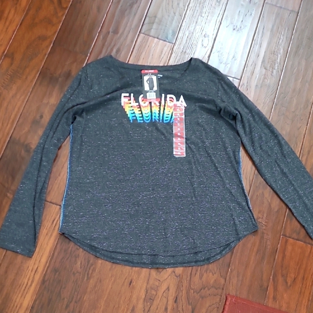 NWT State of Mine FLORIDA long-sleeved colorful Tshirt size XL